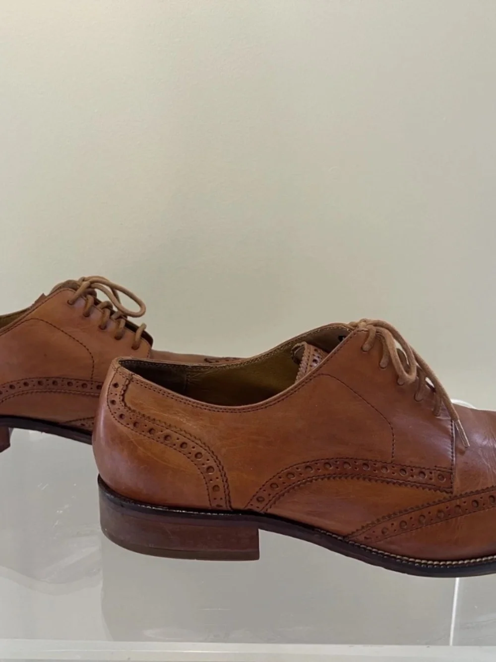 Cole Haan Original Grand Wingtip Oxford Brown Mens Leather Shoes Size 12